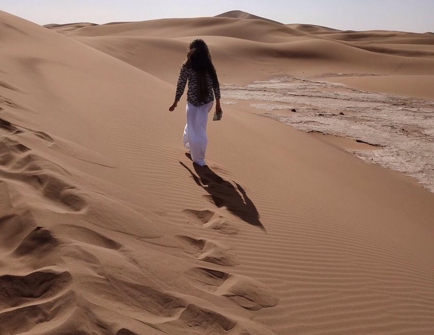 voyage solo dans le désert