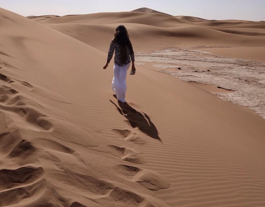voyage solo dans le désert